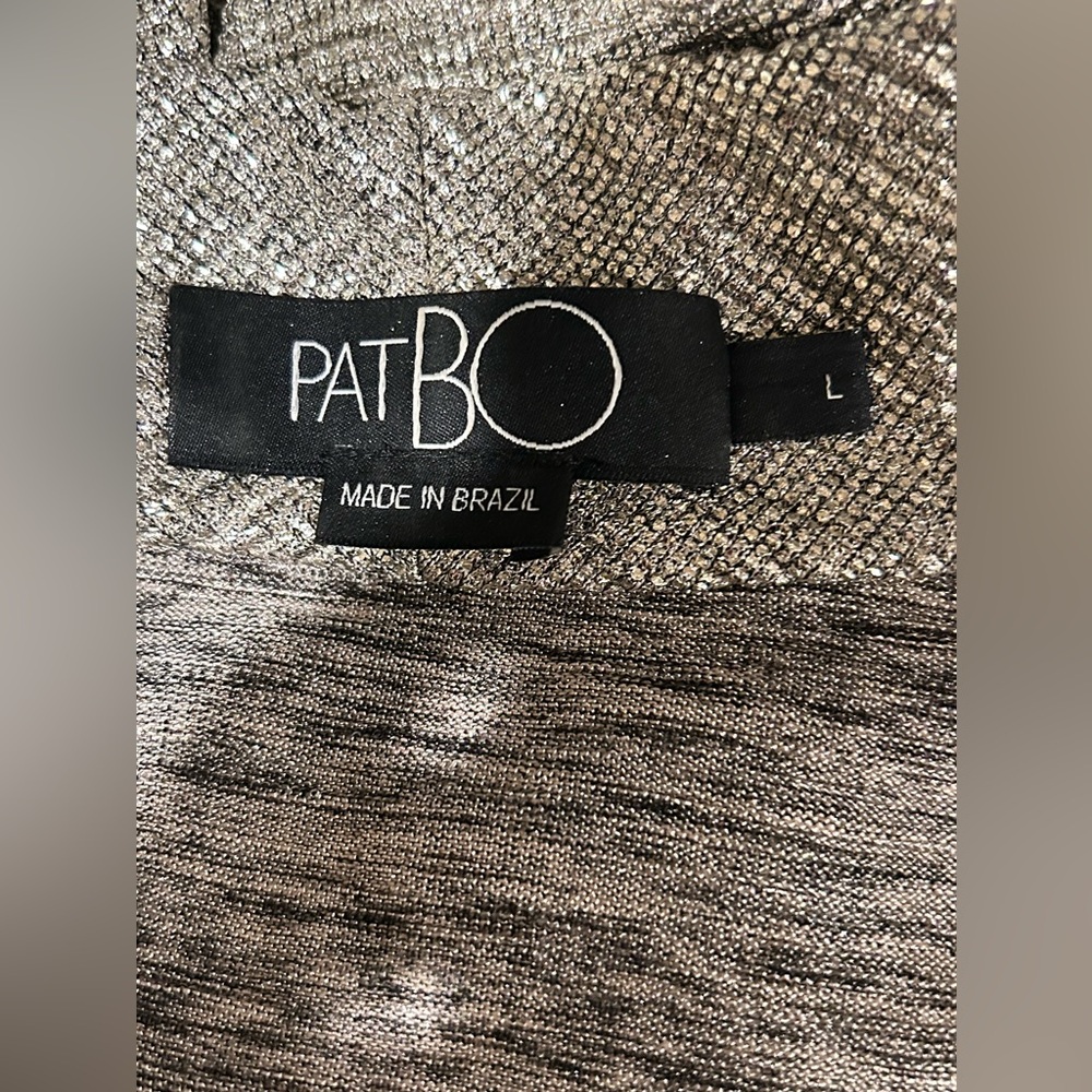 PatBO Cara Lame Mini Wrap Dress Platino Gold - Picture 10 of 11